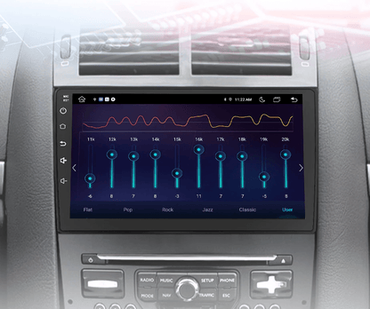 Radio do Peugeot 407 od 2004 - 2011 z bezprzewodowym CarPlay i Android Auto - Multigenus