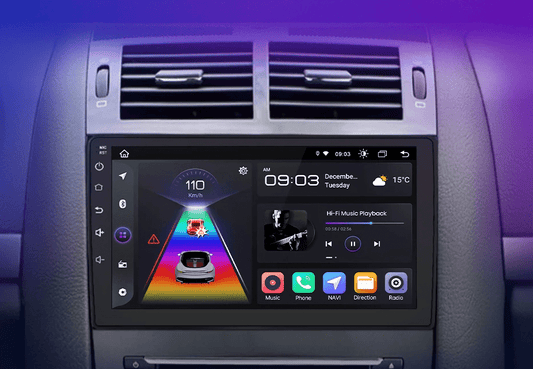 Radio do Peugeot 407 od 2004 - 2011 z bezprzewodowym CarPlay i Android Auto - Multigenus