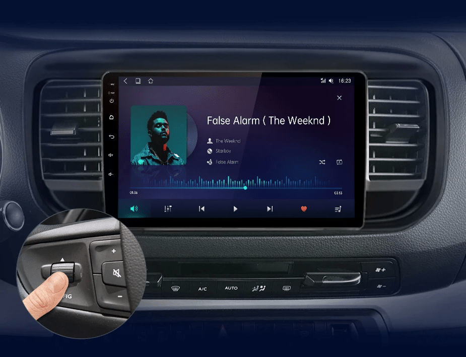 Radio do Peugeot Expert 3 Citroen Jumpy 3, SpaceTourer 2016 - 2021 Bezprzewodowy CarPlay i Android Auto - Multigenus