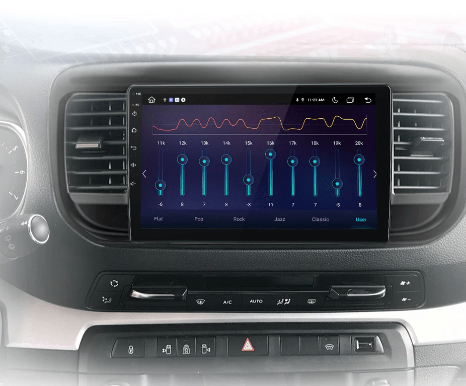 Radio do Peugeot Expert 3 Citroen Jumpy 3, SpaceTourer 2016 - 2021 Bezprzewodowy CarPlay i Android Auto - Multigenus