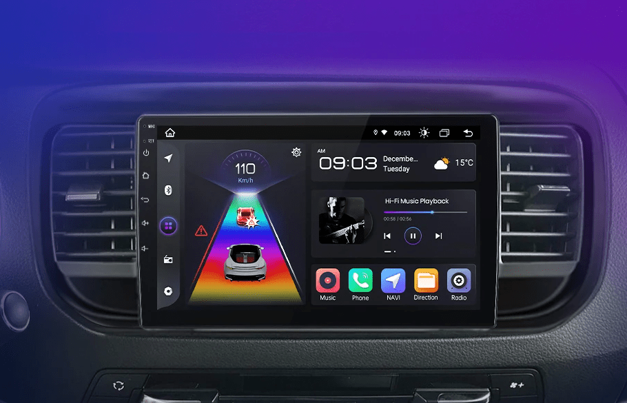 Radio do Peugeot Expert 3 Citroen Jumpy 3, SpaceTourer 2016 - 2021 Bezprzewodowy CarPlay i Android Auto - Multigenus