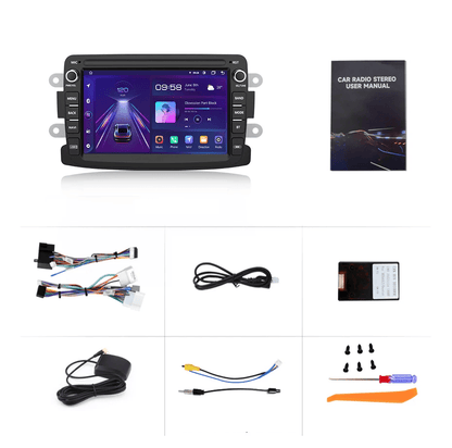 Radio do Renault Dacia Duster, Sandero, Captur, Xray, Logan 2, Symbol i Dokker z Bezprzewodowym CarPlay i Android Auto - Multigenus