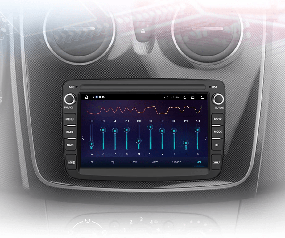 Radio do Renault Dacia Duster, Sandero, Captur, Xray, Logan 2, Symbol i Dokker z Bezprzewodowym CarPlay i Android Auto - Multigenus