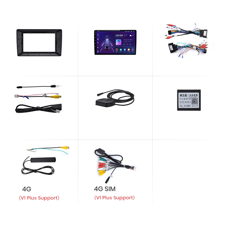 Radio do Skoda Fabia 2 od 2007 - 2014 – Bezprzewodowy CarPlay i Android Auto - Multigenus