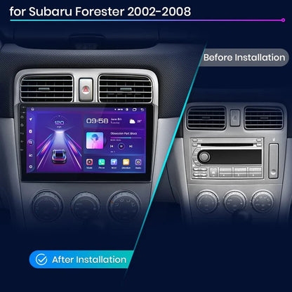 Radio do Subaru Forester SG 2002 - 2008 z Bezprzewodowym CarPlay i Android Auto – System Multimedialny 2DIN - Multigenus