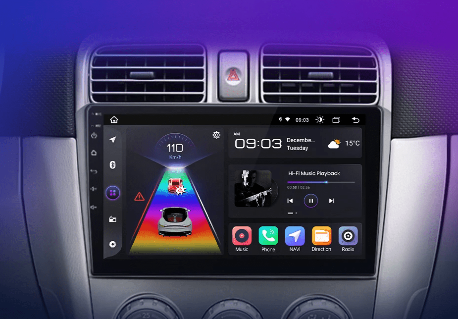 Radio do Subaru Forester SG 2002 - 2008 z Bezprzewodowym CarPlay i Android Auto – System Multimedialny 2DIN - Multigenus