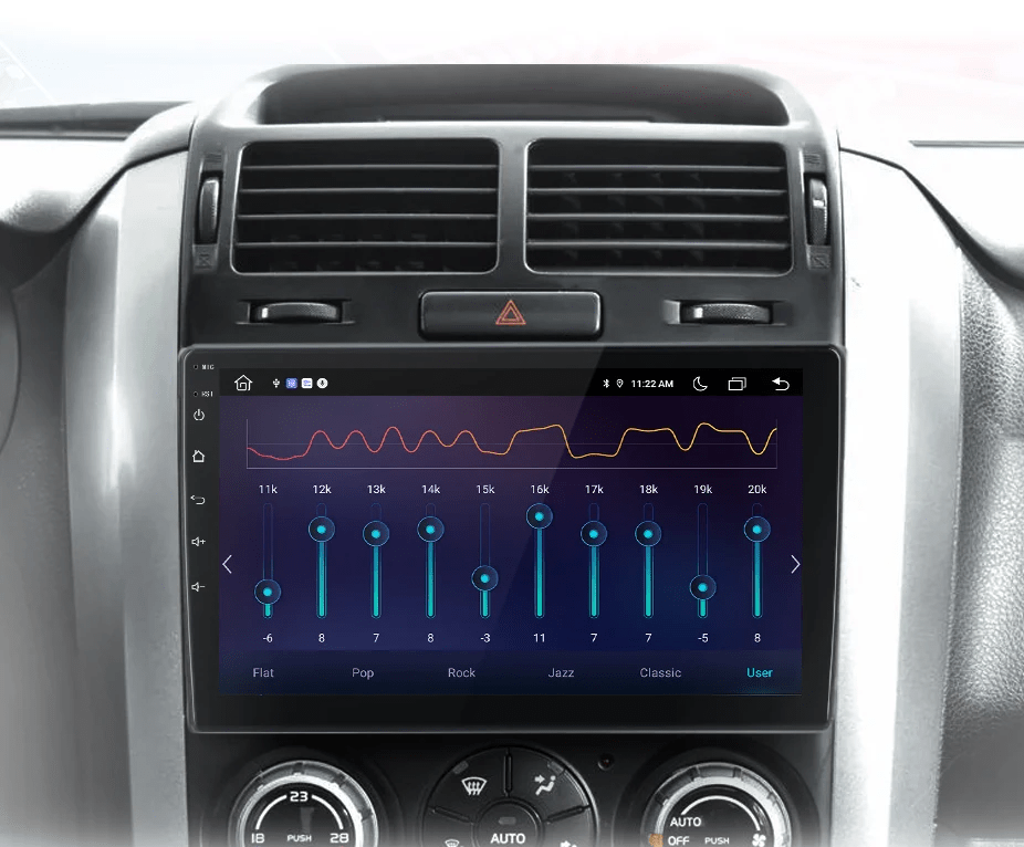 Radio do Suzuki Grand Vitara 2005 - 2015 z bezprzewodowym CarPlay i Android Auto - System multimedialny - Multigenus