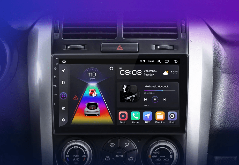 Radio do Suzuki Grand Vitara 2005 - 2015 z bezprzewodowym CarPlay i Android Auto - System multimedialny - Multigenus