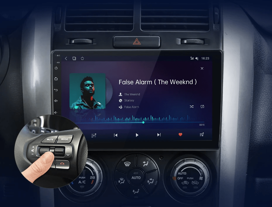 Radio do Suzuki Grand Vitara 2005 - 2015 z bezprzewodowym CarPlay i Android Auto - System multimedialny - Multigenus