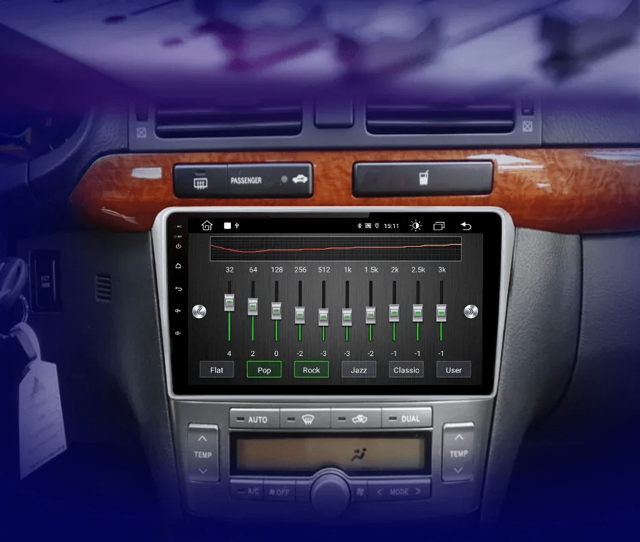 Radio do Toyota Avensis T25 od 2002 - 2008 z Bezprzewodowym CarPlay i Android Auto Multimedia GPS - Multigenus