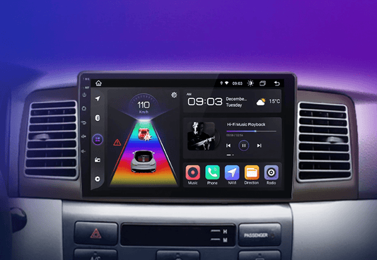 Radio do Toyota Corolla E120 E130 2000 - 2004 z Android Auto i Bezprzewodowym CarPlay - Multigenus
