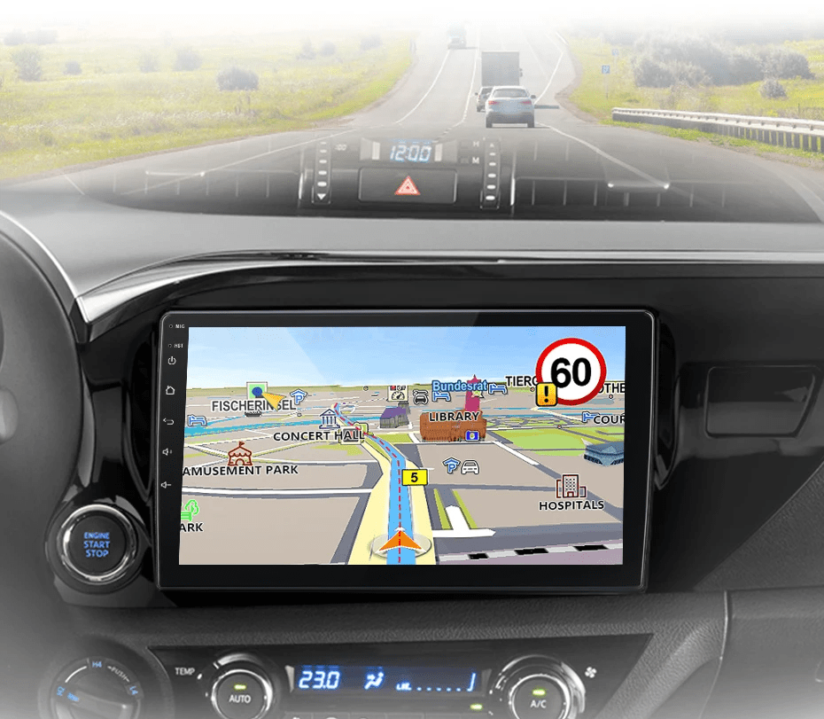 Radio do Toyota Hilux PickUp AN120 od 2015 - 2020 – Bezprzewodowe CarPlay i Android Auto - Multigenus