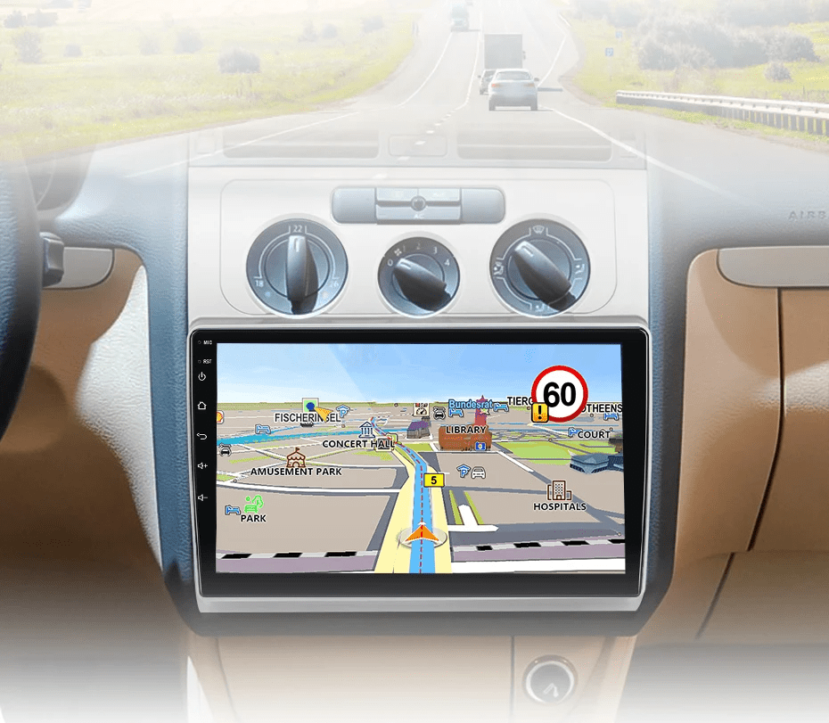 Radio do Volkswagen Touran 1 od 2003 - 2010 – Bezprzewodowe CarPlay i Android Auto - Multigenus