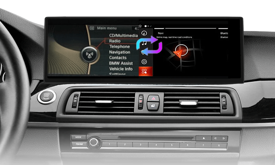 Radio Nawigacja 14,9 - cali do BMW Serii 5 F10/F11 od 2011 - 2016 CarPlay i Android Auto oraz Nawigacją GPS - Multigenus