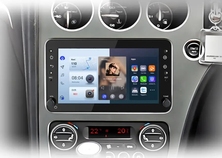 Radio nawigacja Alfa Romeo 159 Brera Spider Sportwagon Carplay Android Auto - Radioodtwarzacz z systemem operacyjnym
