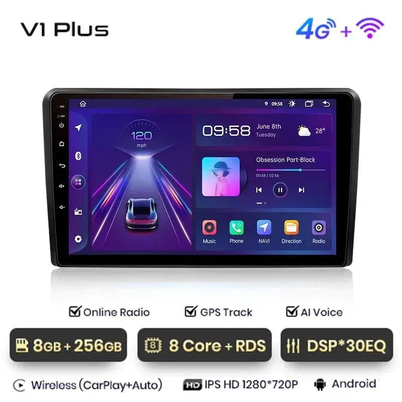 Radio nawigacja Audi A3 8P 2003 - 2013 Android Auto Carplay - Multigenus