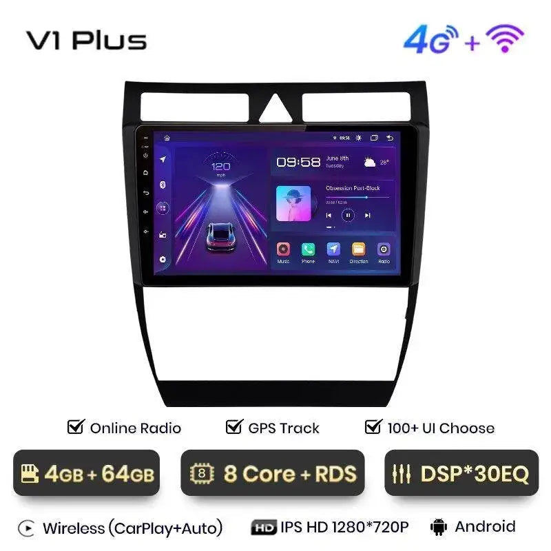 Radio nawigacja Audi A6 C5 1997- 2004 Carplay Android Auto - Multigenus