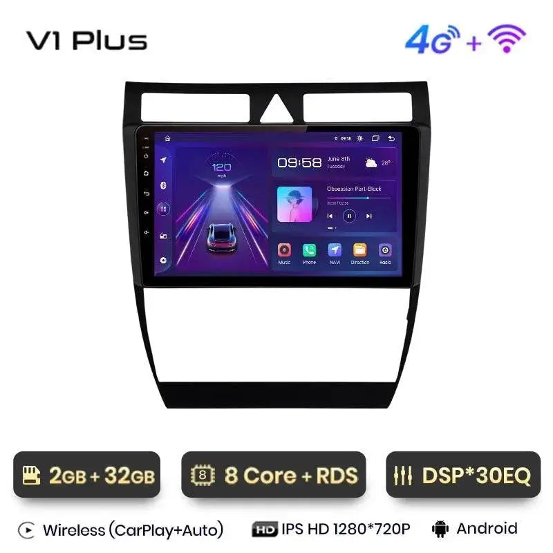 Radio nawigacja Audi A6 C5 1997- 2004 Carplay Android Auto - Multigenus