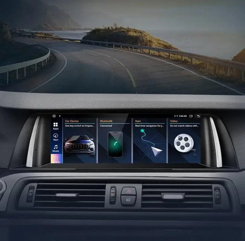 Radio nawigacja BMW 5 Serii F10 F11 2011-2017 CarPlay Android Auto - Multigenus