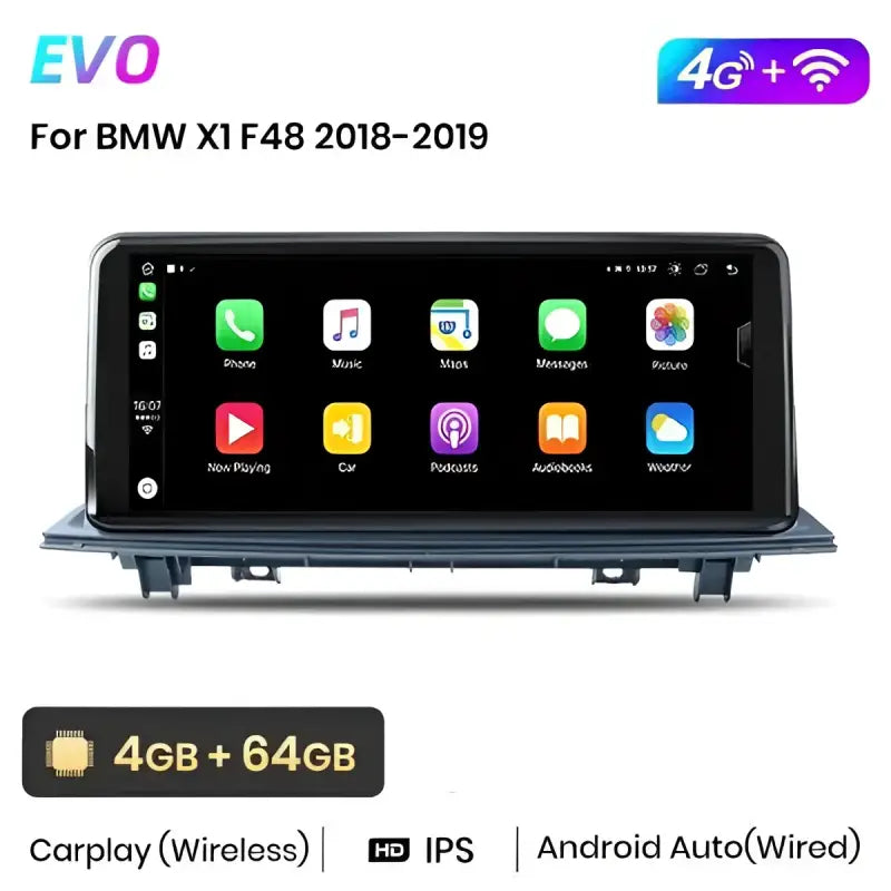 Radio nawigacja BMW X1 F48 Android Auto CarPlay - Multigenus