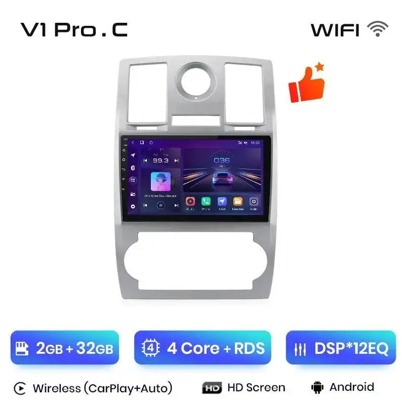 Radio nawigacja Chrysler 300C Aspen 2004 - 2008 Android Auto CarPlay - Multigenus