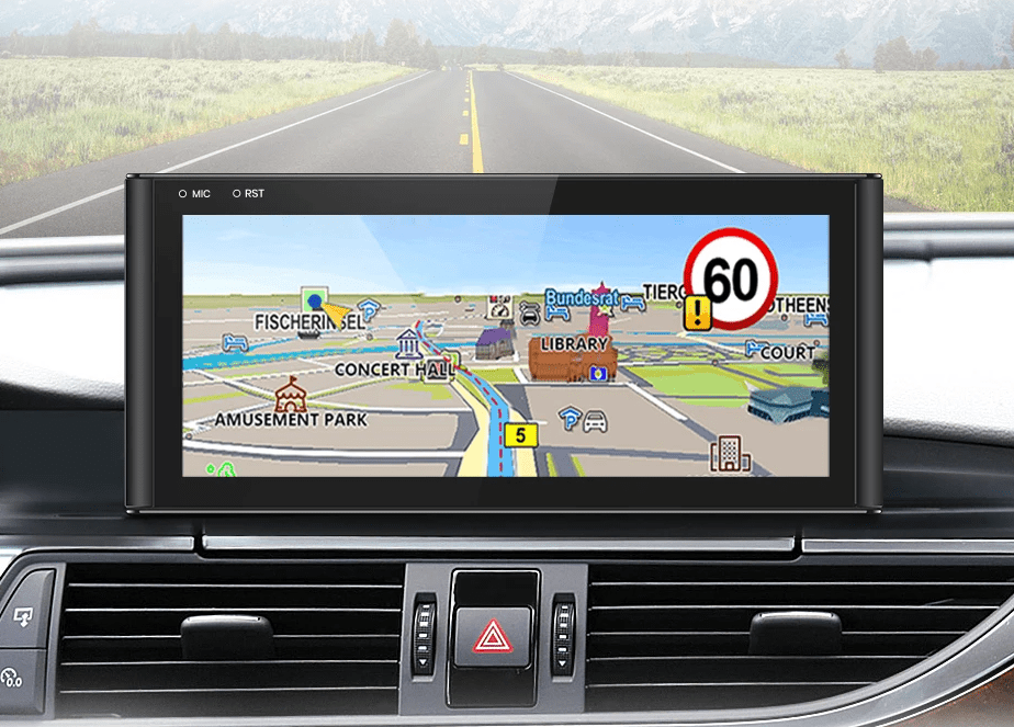 Radio nawigacja dla Audi A6 A6L A7 od 2012 - 2019 GPS i Bezprzewodowym CarPlay Android Auto – 1920x720P, 4G - Multigenus