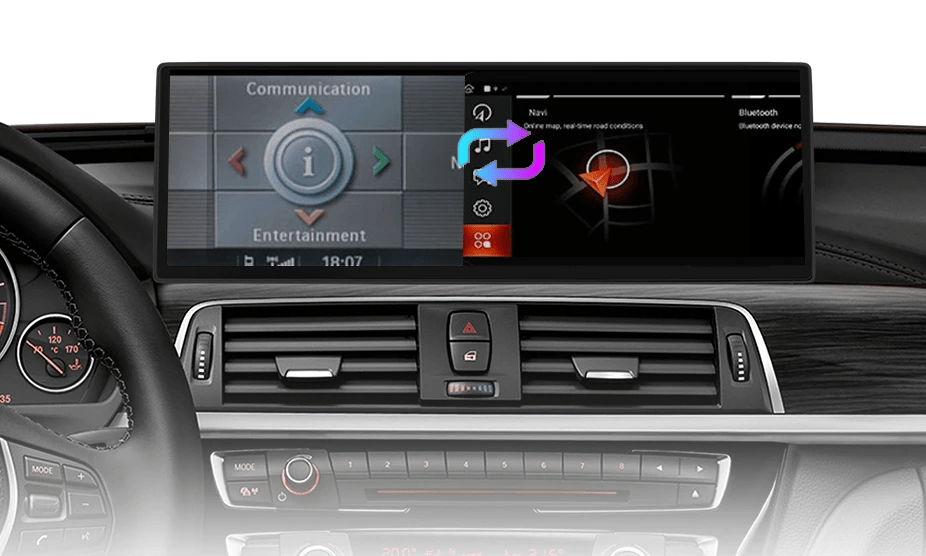 Radio Nawigacja do BMW f30 F31 i f32 f33 f34 od 2013 - 2019 - 14,9 cala, Bezprzewodowe CarPlay i Android Auto - Multigenus