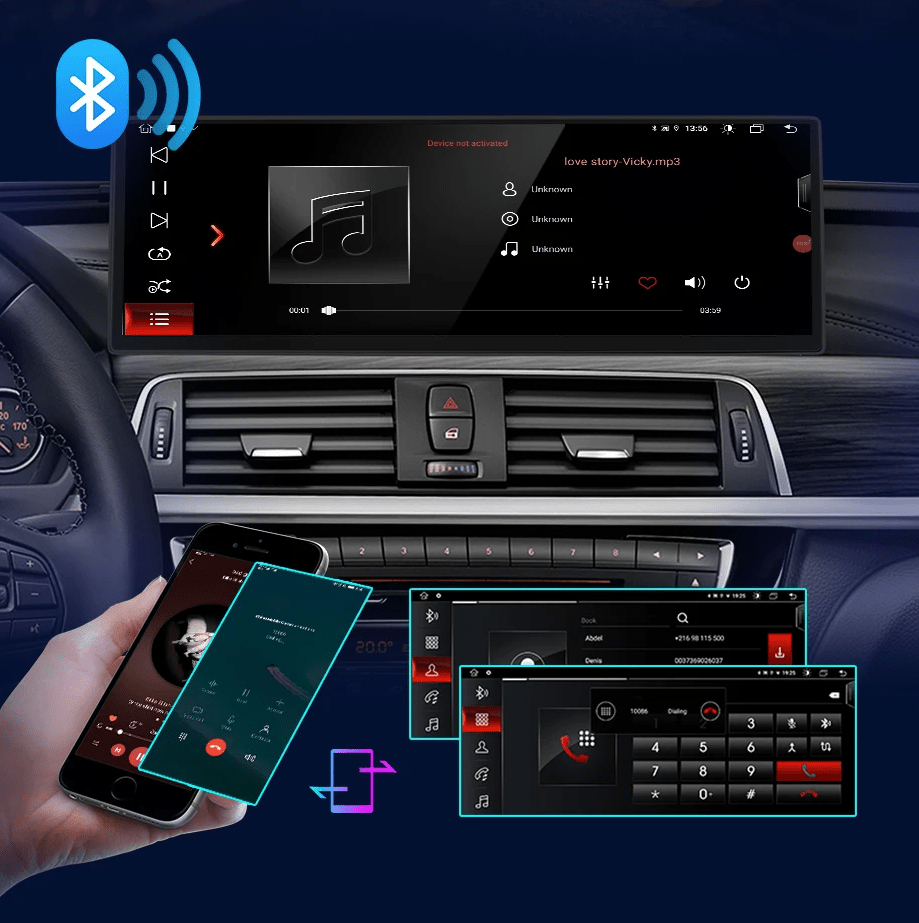 Radio Nawigacja do BMW f30 F31 i f32 f33 f34 od 2013 - 2019 - 14,9 cala, Bezprzewodowe CarPlay i Android Auto - Multigenus