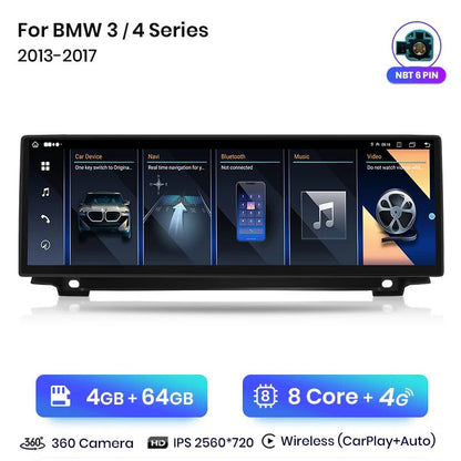 Radio Nawigacja do BMW f30 F31 i f32 f33 f34 od 2013 - 2019 - 14,9 cala, Bezprzewodowe CarPlay i Android Auto - Multigenus