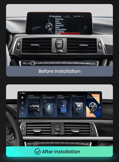 Radio Nawigacja do BMW f30 F31 i f32 f33 f34 od 2013 - 2019 - 14,9 cala, Bezprzewodowe CarPlay i Android Auto - Multigenus