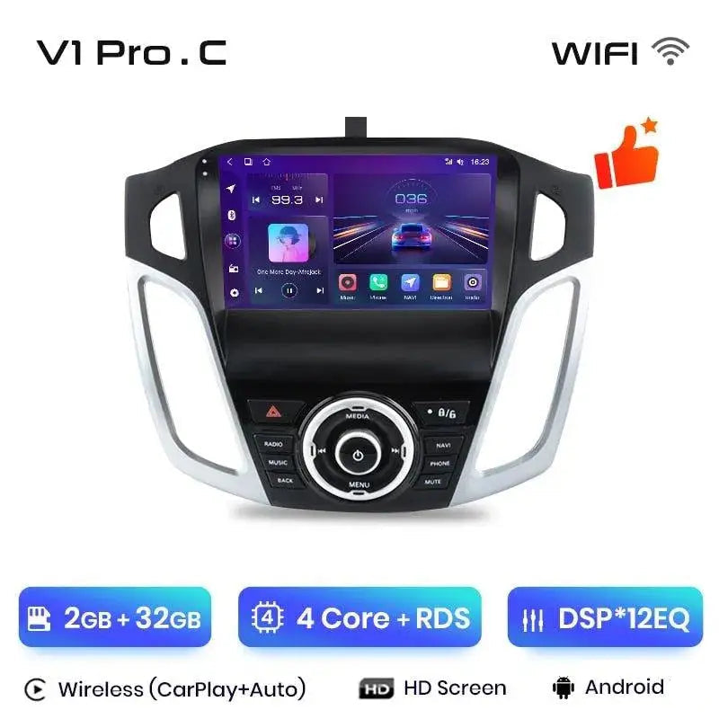 Radio nawigacja Ford Focus 3 MK3 2011 - 2019 Android Auto Carplay - Multigenus