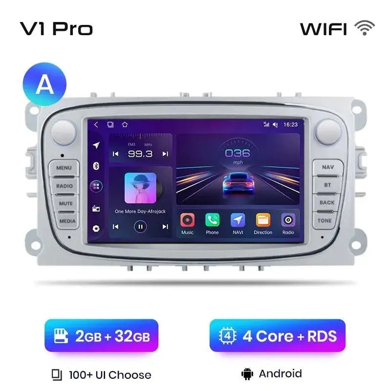 Radio nawigacja Ford Focus S-Max Mondeo Galaxy C-Max Kuga Android Carplay - Multigenus