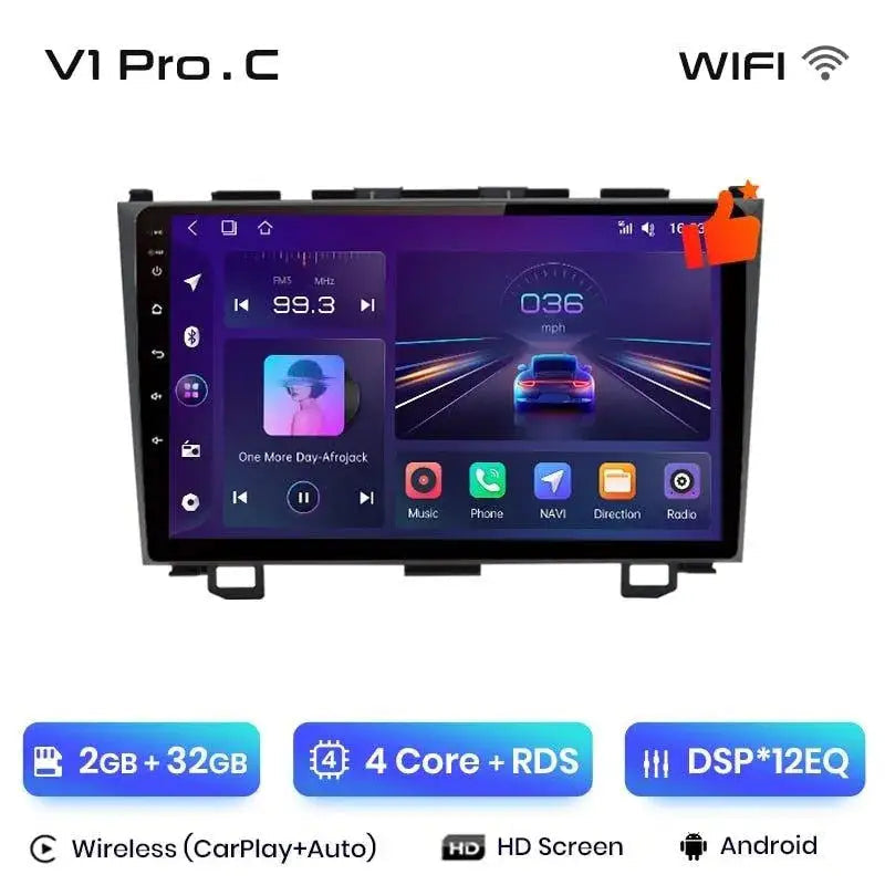 Radio nawigacja Radio Honda CR-V 3 RE CRV 2007 - 2011 Carplay Android Auto - Multigenus