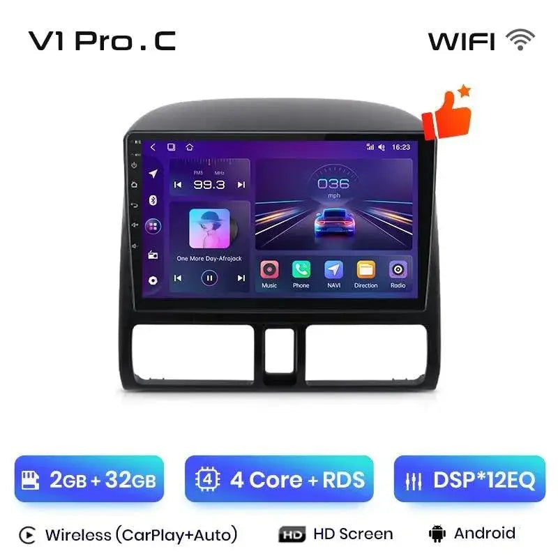 Radio nawigacja Radio Honda CR-V CRV 2 2001-2006 Android Auto Carplay - Multigenus