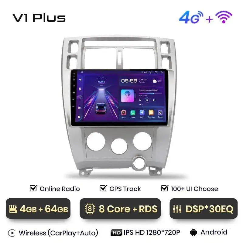 Radio nawigacja Hyundai Tucson 2006 - 2013 Carplay Android Auto - Multigenus