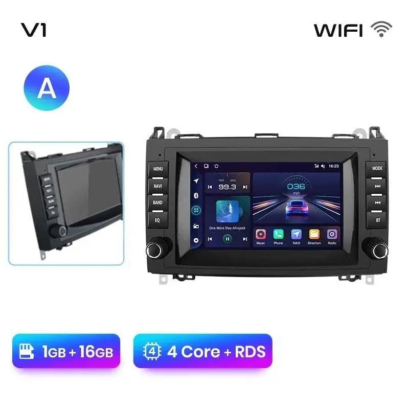 2G 64G Android Car Stereo for Mercedes Benz Sprinter W906 W169 W245 W639 Vito Viano, Wireless Carplay & Android Auto 9 Inch Touchscreen Radio with WiFi/GPS/Bluetooth/EQ/FM RDS Radio Backup Camera 2G 64G Android Car Stereo for Mercedes Benz Sprinter W906 W169 W245 W639 Vito Viano, Wireless Carplay & Android Auto 9 Inch Touchscreen Radio with WiFi/GPS/Bluetooth/EQ/FM RDS Radio Backup Camera