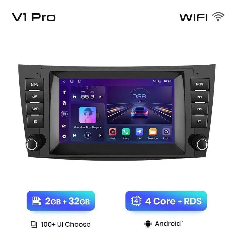 Radio nawigacja Mercedes Benz E-Class W211 W219 E200 E220 E300 Carplay Android auto - Multigenus