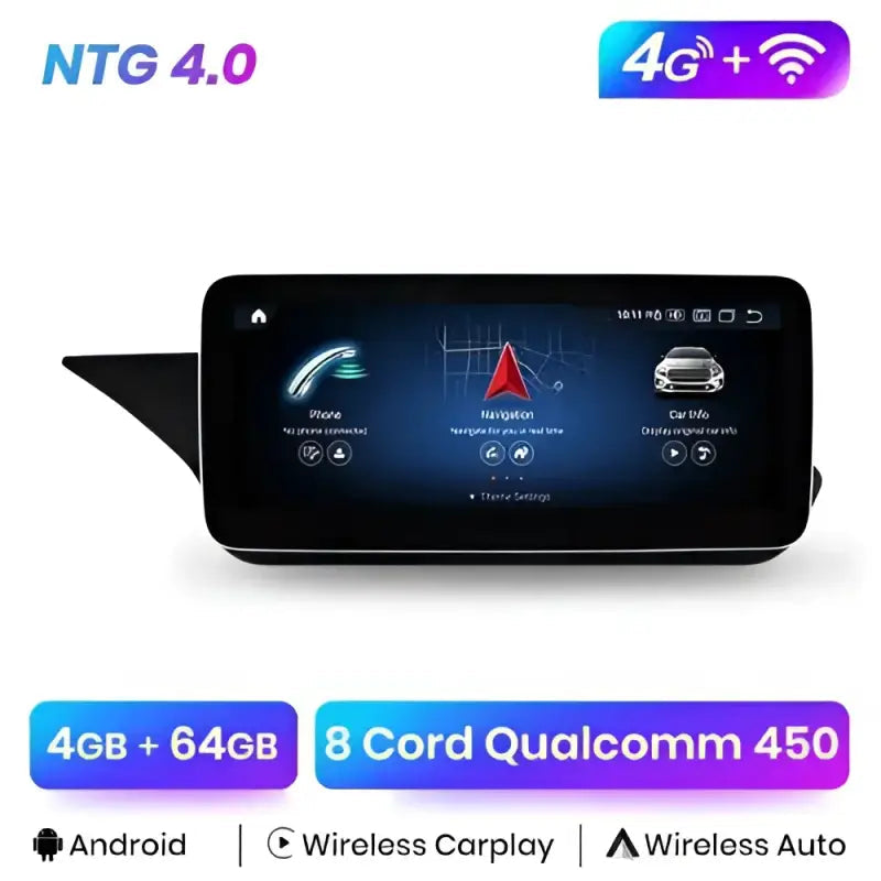 Radio nawigacja Mercedes Benz E Klasa W212 E200 E230 E260 E300 S212 2009-2016 Android Auto CarPlay - Multigenus