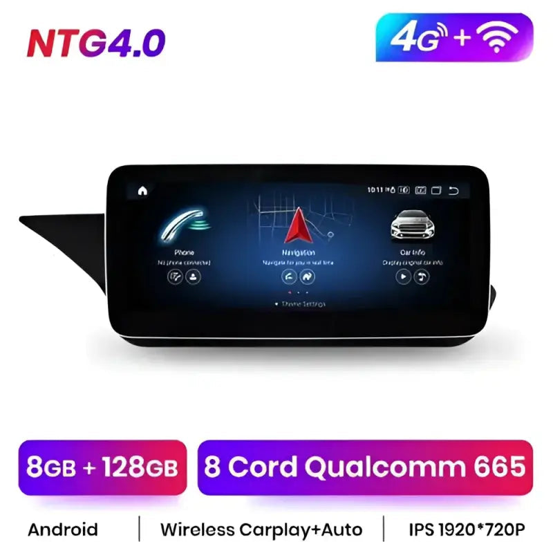 Radio nawigacja Mercedes Benz E Klasa W212 E200 E230 E260 E300 S212 2009-2016 Android Auto CarPlay - Multigenus