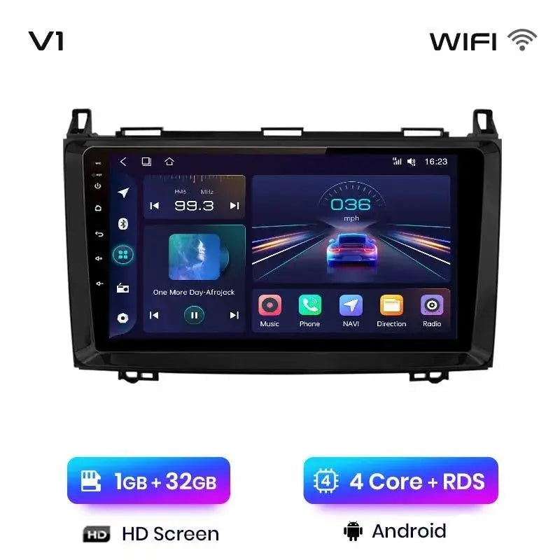 Radio nawigacja Mercedes Benz W169 W245 B200 W906 Sprinter W639 Vito CarPlay Android Auto - Multigenus