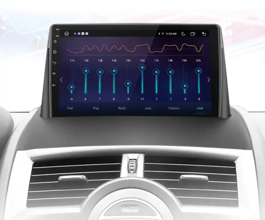 UGAR Compatibile per RENAULT Megane II 2002-2009 9 Pollici Android 14 DSP 8GB+128GB Autoradio DAB+ HD Schermo touch completo Navigazione GPS