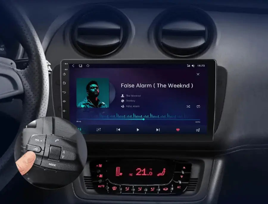 Android Double Din autoradio voor Seat Ibiza 6j 2012-2015, 9 inch touchscreen stuurwielbediening spiegelverbinding met Bluetooth en navigatie,4 Core Wifi 1G 16G Android Double Din autoradio voor Seat Ibiza 6j 2012-2015, 9 inch touchscreen stuurwielbediening spiegelverbinding met Bluetooth en navigatie,4 Core Wifi 1G 16G