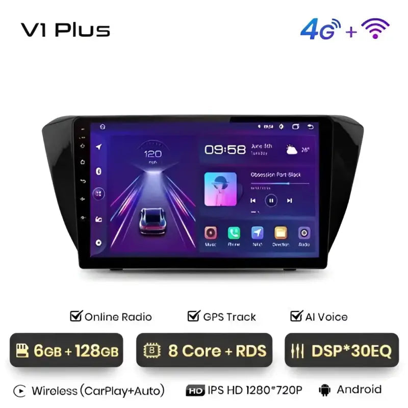 Radio nawigacja Skoda Superb 3 2015-2019 CarPlay Android Auto - Multigenus