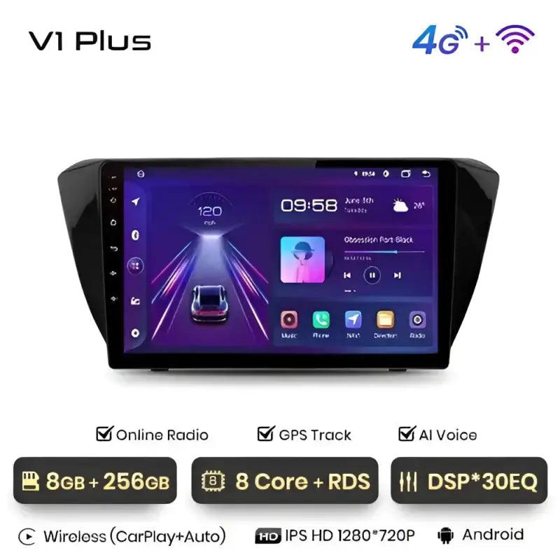 Radio nawigacja Skoda Superb 3 2015-2019 CarPlay Android Auto - Multigenus