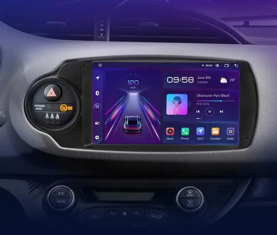 Radio nawigacja Toyota Yaris 2012-2017 Android Auto Carplay - Multigenus