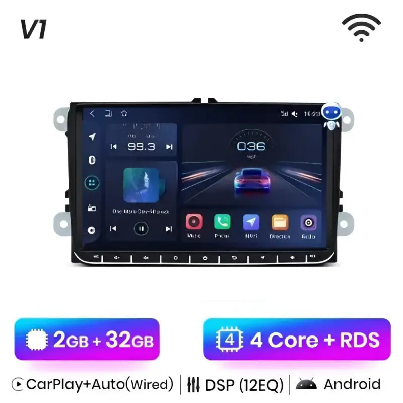 Radio nawigacja Volkswagen VW Passat B6 B7 CC Tiguan Touran GOLF POLO Android Auto Carplay - Multigenus