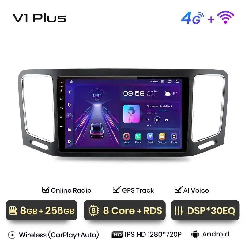 Radio nawigacja Volkswagen VW Sharan 2012 - 2018 Android Auto Carplay - Multigenus