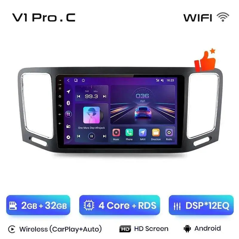 Radio nawigacja Volkswagen VW Sharan 2012 - 2018 Android Auto Carplay - Multigenus