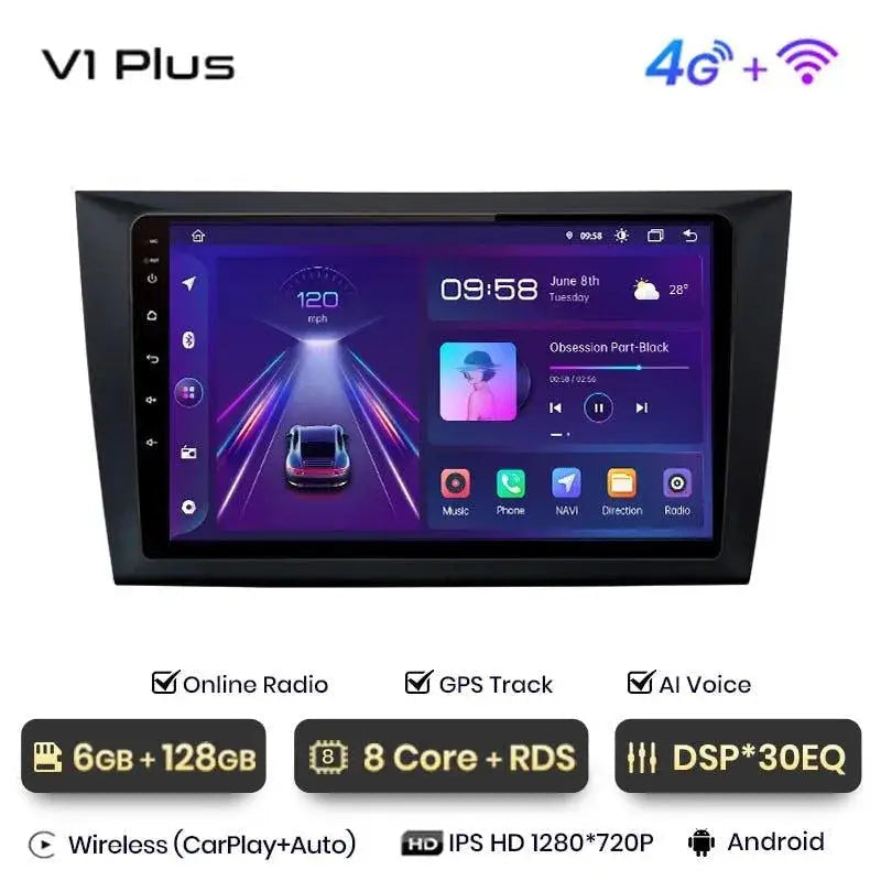 Radio nawigacja VW Volkswagen Golf 6 2008-2016 Android Auto Carplay - Multigenus