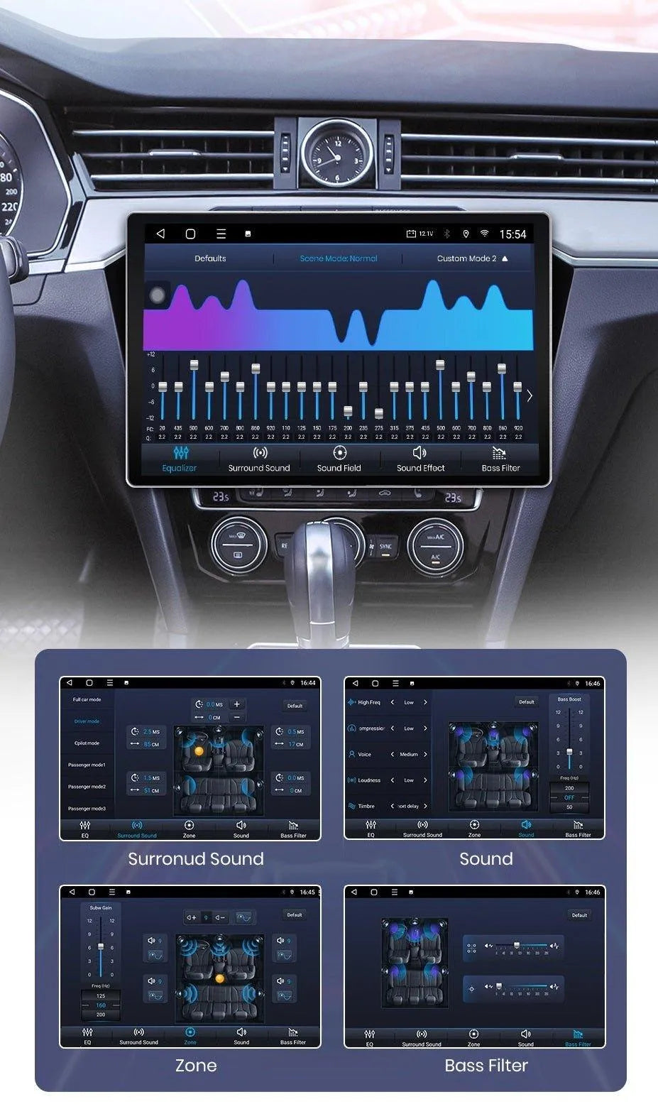 Radio nawigacja VW Volkswagen Passat B8 2015 - 2020 CarPlay Android Auto - Multigenus